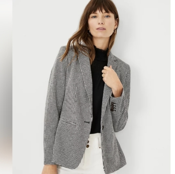 Ann Taylor Jackets & Blazers - Ann Taylor Hutton Houndstooth Blazer